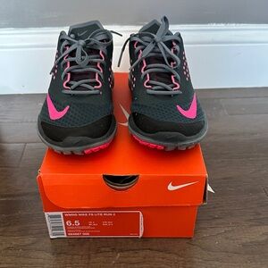 Nike Black and Pink Athletic Shoes